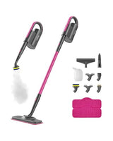 
              Schenley Steam Mop Cleaner with Detachable Handheld Steamer for Cleaning Hardwood, Laminate Floor, Tiles and Grout, with 7-in-1 Multi-purpose Accessories and Washable Microfiber Pads
            