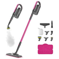 Schenley Steam Mop Cleaner with Detachable Handheld Steamer for Cleaning Hardwood, Laminate Floor, Tiles and Grout, with 7-in-1 Multi-purpose Accessories and Washable Microfiber Pads