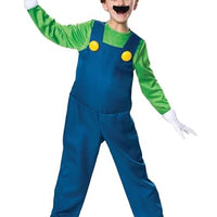 Disguise Nintendo Luigi Deluxe Boys' Costume,Green, L (10-12)