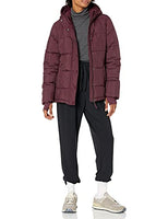 
              Amazon Essentials Women's Heavyweight Long-Sleeve Hooded Puffer Coat (Available in Plus Size), Burgundy, Large
            