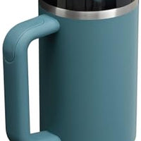 Stanley Quencher H2.0 FlowState Stainless Steel Vacuum Insulated Tumbler with Lid and Straw for Water, Iced Tea or Coffee, Smoothie and More, Blue Spruce, 30oz