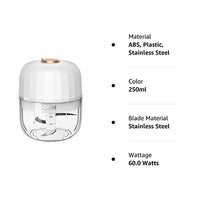 Electric Mini Garlic Chopper, Olrid Mini Chopper Food Processor, Garlic Mincer,Fusible Volume Iron-on Fleece | 15cm x 90cm (250ml),SL-BM07