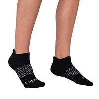 Bombas Women's Originals Black Ankle Socks, Size Small