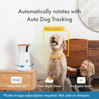 
              Furbo 360° Dog Camera + Nanny Bundle: Home Security & Dog Safety Alerts, Rotating Pet Treat Dispenser Camera with Speaker, Smart Home Indoor Cam w Phone App (Additional Subscription Required at Setup)
            