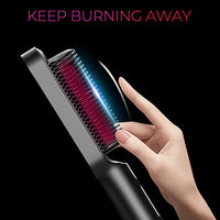 
              Hair Straightener Brush, TYMO Ring Hair Straightener Comb Straightening Brush for Women with 5 Temps 20s Fast Heating & Dual Voltage, Black
            