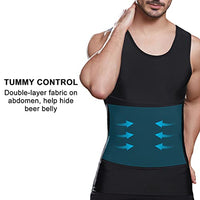 
              Lgtfy Mens Slimming Body Shaper Vest, Gynecomastia Compression Shirts, Tummy Control Undershirts - Change in Seconds Black
            