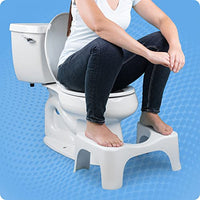 
              Squatty Potty Simple Bathroom Toilet Stool, White, 7"
            