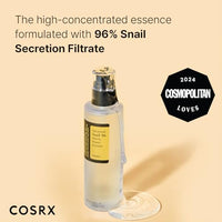 
              COSRX Snail Mucin 96% Power Repairing Essence 3.38 fl.oz 100ml, Hydrating Serum for Face with Snail Secretion Filtrate for Dull Skin & Fine Lines, Korean Skin Care
            