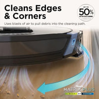 
              Shark Matrix Plus 2in1 Robot Vacuum & Mop with Sonic Mopping, Matrix Clean, Home Mapping, HEPA Bagless Self Empty Base, CleanEdge, for Pet Hair, Wifi, Black/Gold (AV2610WA)
            