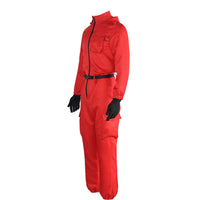 
              Men Red Jumpsuit Cosplay Costumes Red Suit Adult Outfit Halloween (Jumpsuit Suit, XX-Large)
            