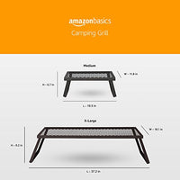 
              Amazon Basics Medium Portable Folding Camping Grill Grate - 18 x 12 x 7 Inches, Black Steel
            