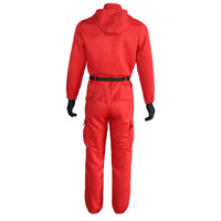 
              Men Red Jumpsuit Cosplay Costumes Red Suit Adult Outfit Halloween (Jumpsuit Suit, XX-Large)
            