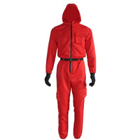 
              Men Red Jumpsuit Cosplay Costumes Red Suit Adult Outfit Halloween (Jumpsuit Suit, XX-Large)
            