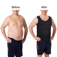 
              Lgtfy Mens Slimming Body Shaper Vest, Gynecomastia Compression Shirts, Tummy Control Undershirts - Change in Seconds Black
            