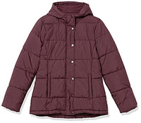 
              Amazon Essentials Women's Heavyweight Long-Sleeve Hooded Puffer Coat (Available in Plus Size), Burgundy, Large
            