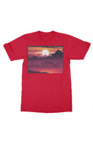 
              Mountain Sunset Silhouette gildan mens t shirt
            