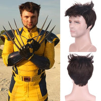 
              BERON Brown Short Wigs for Men Straight Brown Cool Man Hair Wig for Boys Synthetic Halloween Costume Cosplay Party Wigs
            