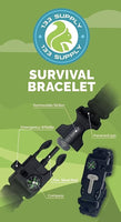 
              133 SUPPLY - 2 Pack Tactical Paracord Compass Hiking Survival Bracelet Men Dad Gifts Women Camping Accessories Hunting Gear Equipment Flint Steel Tool Fire Starter Kit Whistle Bear Safety Essentials
            