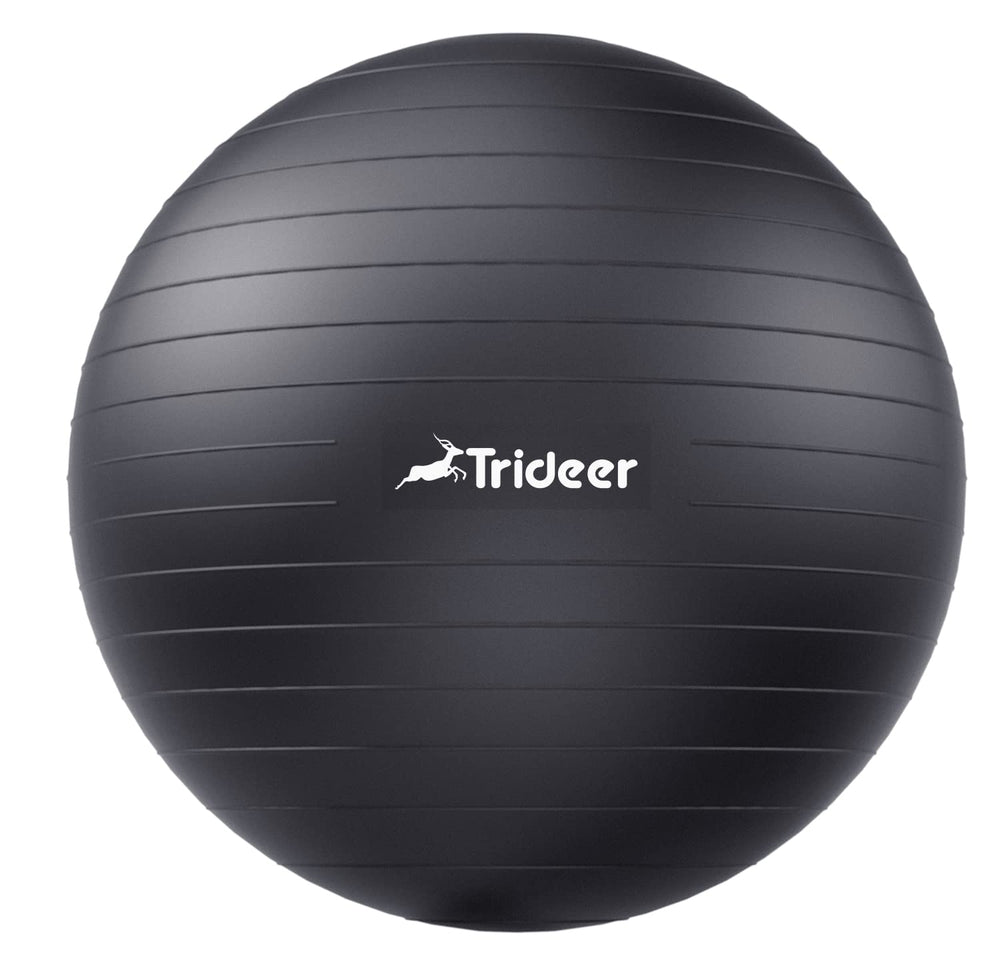 Trideer Yoga Ball Exercise Ball for Working Out, 5 Sizes Gym Ball, Birthing ball for Pregnancy, Swiss Ball for Physical Therapy, Balance, Stability, Fitness, Office Ball Chair, Quick Pump Included