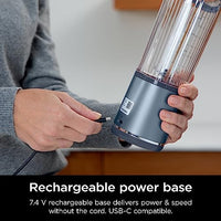 
              Ninja BC151NV Blast Portable Blender, Cordless, 18oz. Vessel, Personal Blender-for Shakes & Smoothies, BPA Free, Leakproof-Lid & Sip Spout, USB-C Rechargeable, Dishwasher Safe Parts, Denim Blue
            