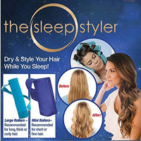 
              The Sleep Styler - As Seen on Shark Tank - Heat Free Curlers,. Includes 8 Mini (3 Inch) Rollers
            