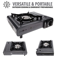 
              Gas One Portable Butane Camping Stove with Case: Automatic Ignition, Precise Heat Control - 7,650 BTU, Ideal for Camping & Tailgating and Outdoor Cooking
            