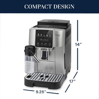 
              De'Longhi Magnifica Start Espresso & Coffee Machine with Automatic Milk Frother, One Touch Latte, Cappuccino, Built-in Grinder, Silver, ECAM22080SB
            