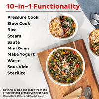 
              Instant Pot Pro (8 QT) 10-in-1 Pressure Cooker, Slow Cooker, Rice/Grain Cooker, Steamer, Sauté, Sous Vide, Yogurt Maker, Sterilizer, and Warmer, Includes App With Over 800 Recipes, Black
            