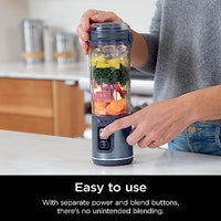 
              Ninja BC151NV Blast Portable Blender, Cordless, 18oz. Vessel, Personal Blender-for Shakes & Smoothies, BPA Free, Leakproof-Lid & Sip Spout, USB-C Rechargeable, Dishwasher Safe Parts, Denim Blue
            