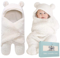 
              Baby Swaddle Blanket | Ultra-Soft Plush Essential for Infants 0-6 Months | Receiving Swaddling Wrap White | Ideal for Baby Boy Accessories and Newborn Registry | Perfect Baby Girl Shower Gift
            