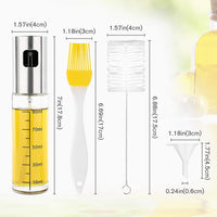 
              Oil Sprayer for Cooking, Olive Oil Spray Bottle for Kitchen 100ml Glass Olive Oil Sprayer Mister Oil Vinegar Spritzer Sprayer Glass Bottles for Cooking/Salad/Barbecue
            