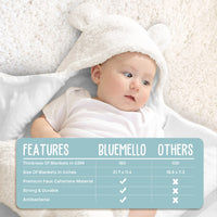 
              Baby Swaddle Blanket | Ultra-Soft Plush Essential for Infants 0-6 Months | Receiving Swaddling Wrap White | Ideal for Baby Boy Accessories and Newborn Registry | Perfect Baby Girl Shower Gift
            