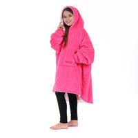 
              THE COMFY JR | The Original Oversized Microfiber & Sherpa Wearable Blanket for Kids, Seen On Shark Tank, One Size Fits All (Neon Pink)
            