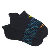 BOMBAS kids Originals Ankle Socks 3 pack, XS, Black/multicolor, X-Small