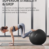 Trideer Yoga Ball Exercise Ball for Working Out, 5 Sizes Gym Ball, Birthing ball for Pregnancy, Swiss Ball for Physical Therapy, Balance, Stability, Fitness, Office Ball Chair, Quick Pump Included