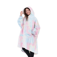 
              THE COMFY Dream | Oversized Light Microfiber Wearable Blanket, Seen on Shark Tank, One Size Fits All, (Cotton Candy Tie Dye)
            