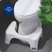 
              Squatty Potty Simple Bathroom Toilet Stool, White, 7"
            