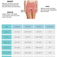 BALEAF Biker Shorts Women Yoga Gym Workout Spandex Running Volleyball Tummy Control Compression Shorts with Pockets 5" Coral Pink M