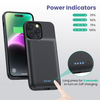 
              Battery Case for iPhone 14 Pro Max/14 Plus/13 Pro Max, [2024 Upgraded] Ultra-Slim 8600mAh Portable Extended Charger Case Cover for iPhone 14 Pro Max, 14Plus, 13Pro Max Charging Case (6.7inch) Black
            