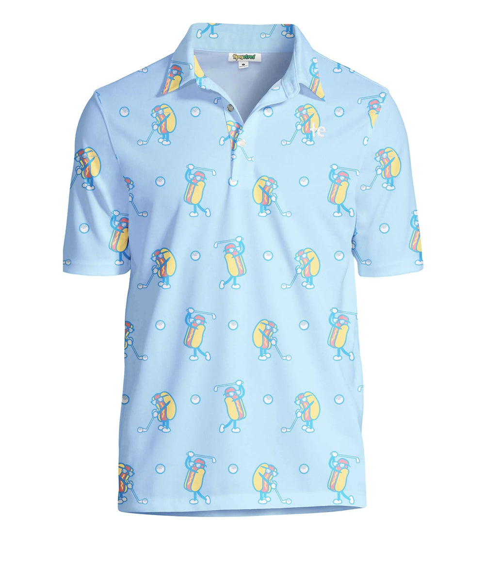 Tipsy Elves Sizzlin' Swing Golf Polo Size Large