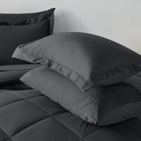 
              CozyLux Queen Bed in a Bag 7-Pieces Comforter Sets with Comforter and Sheets Dark Grey All Season Bedding Sets with Comforter, Pillow Shams, Flat Sheet, Fitted Sheet and Pillowcases
            