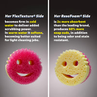 
              Scrub Daddy Scrub Mommy - Dish Scrubber + Non-Scratch Cleaning Sponges Kitchen, Bathroom + Multi-Surface Safe - Dual-Sided Dish Sponges for Scrubbing + Wiping Spills (3 Count) - Online Exclusive
            