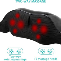 AERLANG Shiatsu Back and Neck Massager, Back Massager Deep Tissue Kneading Massager Neck and Shoulder Massager with Heat, Electric 4D Massage Pillow Fathers Day Dad Gifts from Daughter(NOT Cordless)