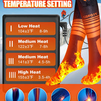 Heated Socks for Men & Women, 5000mAh Upgraded Rechargeable Heated Socks with 360° Heating, 4 Heat Settings, Battery Operated Machine Washable Foot Warmer for Hunting Hiking Ski Camping