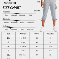 Soothfeel Women's Cargo Capris Pants with 6 Pockets Lightweight Quick Dry Travel Hiking Summer Pants for Women Casual (Black, L)