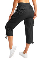 
              Soothfeel Women's Cargo Capris Pants with 6 Pockets Lightweight Quick Dry Travel Hiking Summer Pants for Women Casual (Black, L)
            