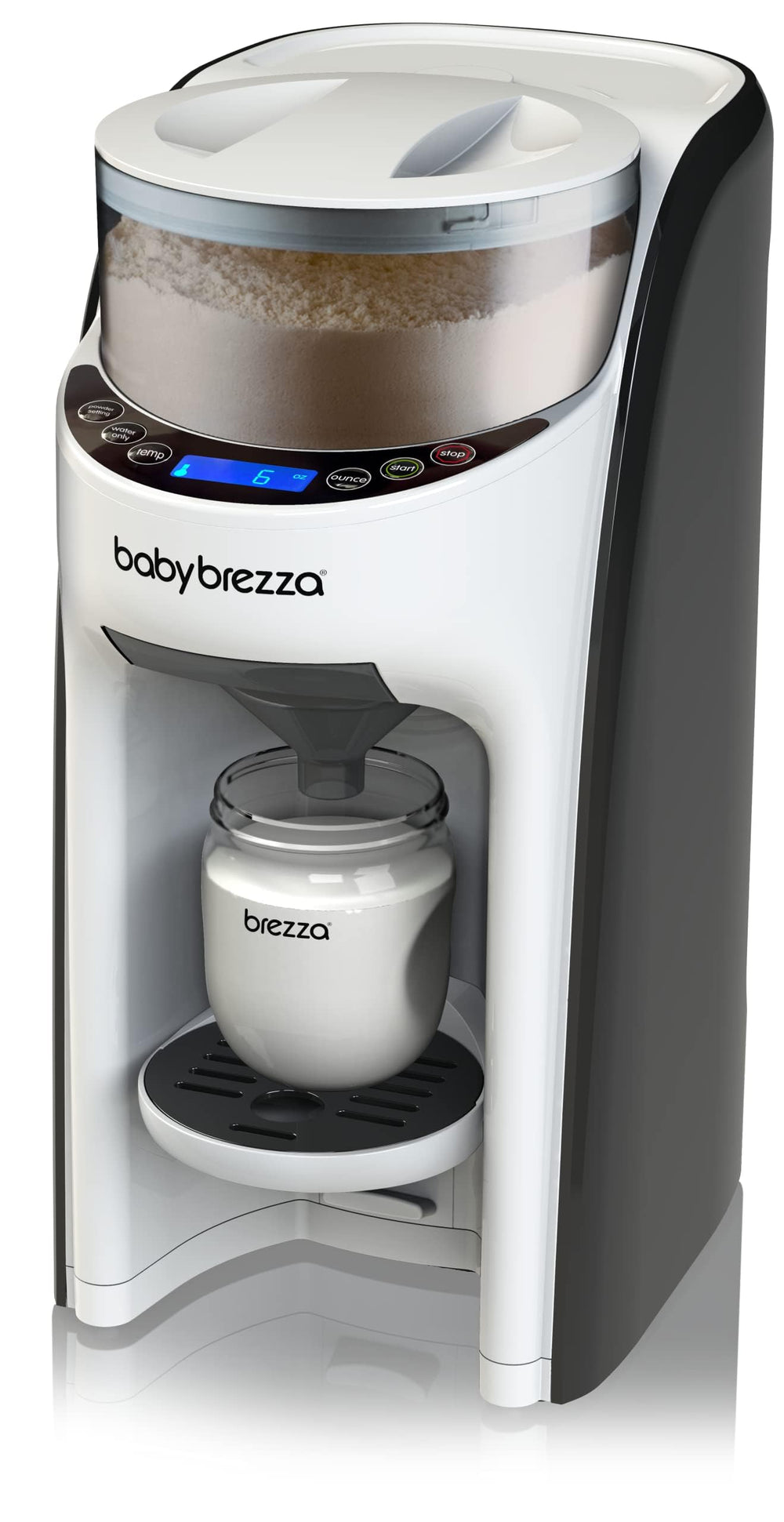 Baby Brezza New and Improved Formula Pro Advanced Formula Dispenser Machine - Automatically Mix a Warm Formula Bottle Instantly - Easily Make Bottle with Automatic Powder Blending, White