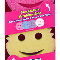 Scrub Daddy Scrub Mommy - Dish Scrubber + Non-Scratch Cleaning Sponges Kitchen, Bathroom + Multi-Surface Safe - Dual-Sided Dish Sponges for Scrubbing + Wiping Spills (3 Count) - Online Exclusive