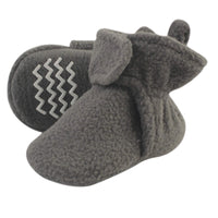 
              Hudson Baby Unisex-Baby Cozy Fleece Booties Winter Accessory Set, Charcoal Gray, 12-18 Months
            