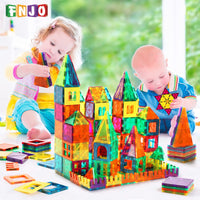 
              FNJO Magnetic Tiles, 110PCS Magnet Building Set, Magnetic Building Blocks,Construction STEM Toys for Kids, Gift for Boys Girls
            